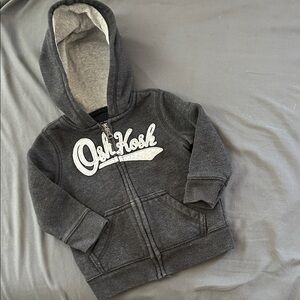 OshKosh B'gosh Charcoal Kids Zip-Up Hoodie